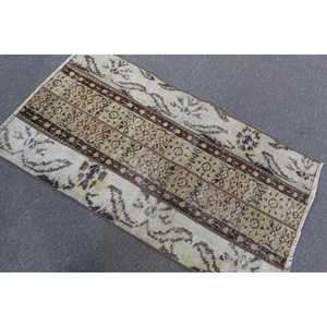 พรมวินเทจสไตล์ตุรกี ขนาด 2.3x4 ฟุต พรมสีน้ำตาลขาวสไตล์เปอร์เซีย - Product Image 3