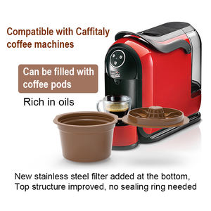 แคปซูลกาแฟแบบใช้ซ้ำและเติมได้สำหรับ <span class=keywords><strong>Dolce</strong></span> <span class=keywords><strong>Gusto</strong></span> - แคปซูลพลาสติกเปล่า ใช้กาแฟที่คุณชื่นชอบ เก็บไว้และประหยัด - Product Image 2