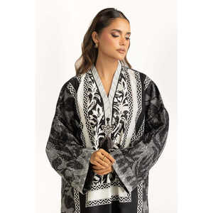 Conjunto de Dos Piezas para Mujer, Estilo Bohemio, Estampado Cambric Negro, Talla XXS/XS - Product Image 2
