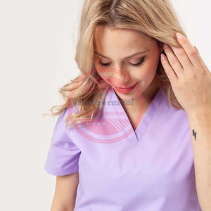Custom Logo Men Durable Scrub Set Wholesale Hospital Doctor <b>Nursing</b> Scrubs Uniforms - Product Image 2