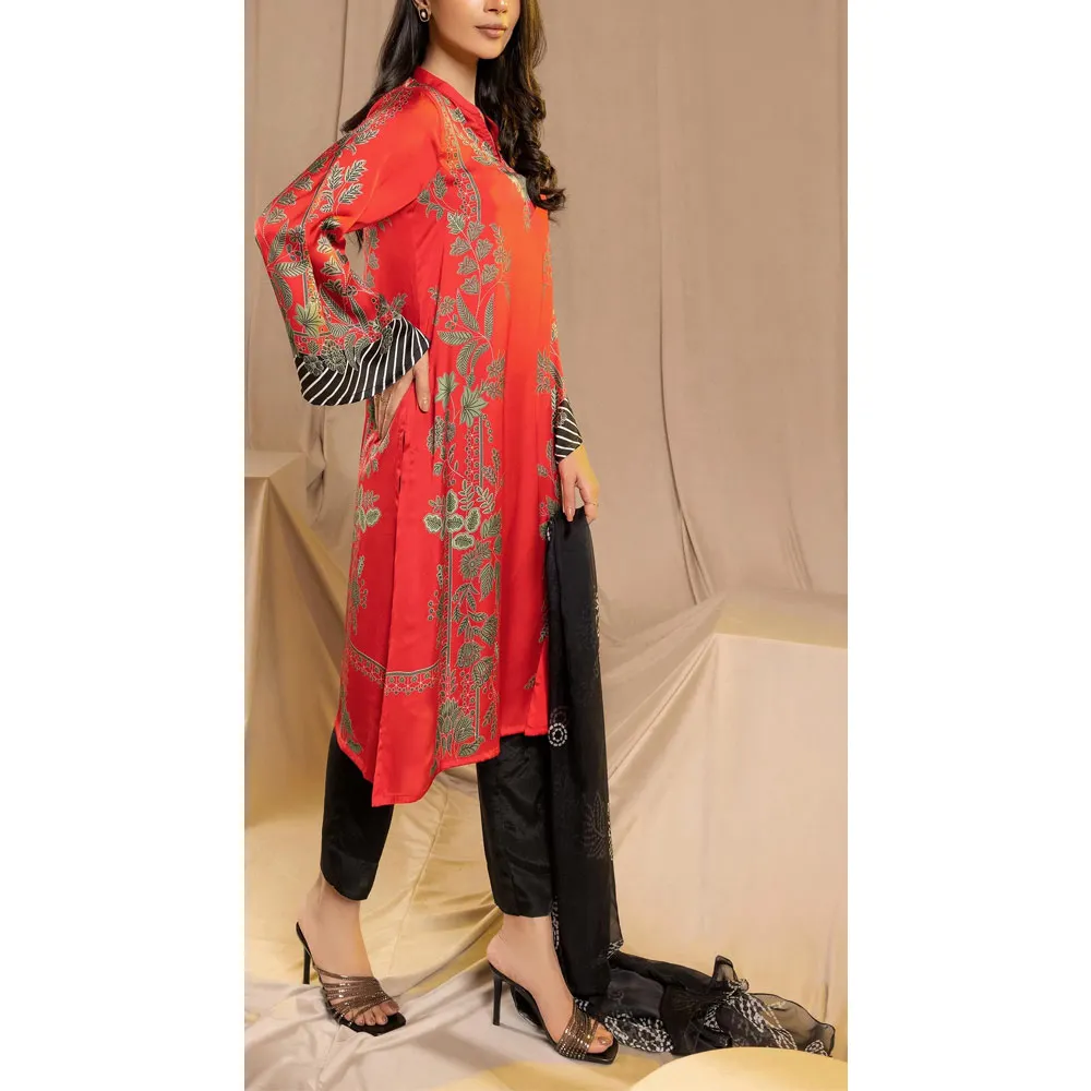 Lawn & Cotton Material Made Ladies Shalwar Kameez For Casual Wear Hot Sale Women Shalwar Kameez With Dupatta