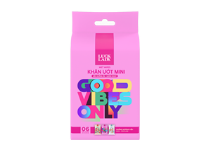 Luck-Lady Non-Wipes แบบเปียกแพ็ค6ถุงมินิพร้อม10ชิ้นปราศจากน้ำหอมสำหรับผู้หญิงเวียดนาม Ngoai ดูแลผู้หญิง - Product Image 3