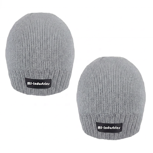 Custom Knit 100%Acrylic Beanie Winter Ribbed Skull Letter Design Soft Warm Jacquard Cuff Plain Outdoor Beach Casual Unisex Bulk - Product Image 5
