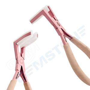 Pinzas para Extensiones de Cabello de Acero Inoxidable de 7 Pulgadas, Color Rosa, Duraderas, Reutilizables, con Logotipo Personalizado GEMSTONE ENTERPRISES, Herramienta Personalizada - Product Image 5