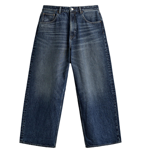 Vente en gros Nouveau pantalon baggy pour hommes Pantalon denim droit à jambe large Pantalon baggy ample hip hop Streetwear Personnalisation des prix bon marché - Product Image 6