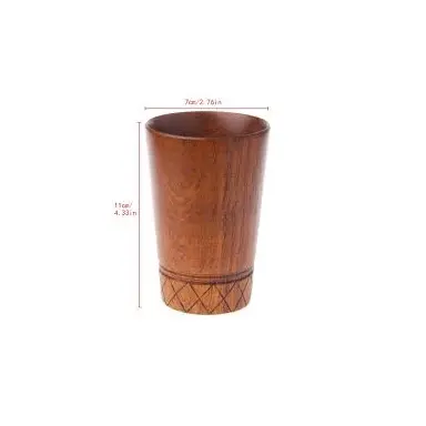 Acacia Wooden Drinking Glass For Home Hotel Drinking Glass For Juice Stylish Trending Natural Wooden Texture Glass & Goblets