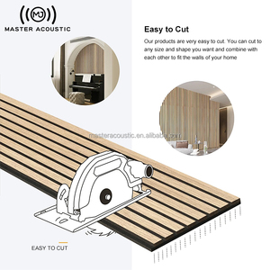 Pannelli Acustici <span class=keywords><strong>in</strong></span> <span class=keywords><strong>Legno</strong></span> di Quercia Naturale MJ Master per Insonorizzazione Ufficio - Design Ecologico - Product Image 4