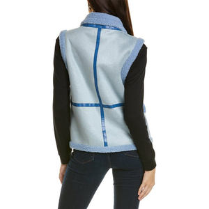 2025 Most Hot Selling Breathable Crocheted Women Sheepskin Leather <b>Jacket</b> Moto Biker Coat <b>Sherpa</b> <b>Lined</b> Overcoat - Product Image 2