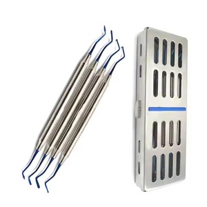 Kit de examen Dental de 4 piezas, pinzas universitarias, mango de espejo, escalador y sonda, juego de herramientas de higiene para estudiantes - Product Image 1