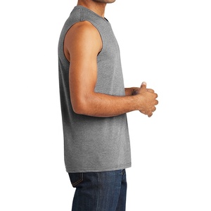 Débardeur Homme en Coton Tricoté Respirant de Haute Qualité, Logo Personnalisé OEM, Idéal pour la Gym et le Fitness, Vente en Gros - Product Image 2