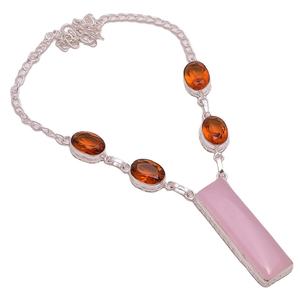 Solid 925 Sterling <b>Silver</b> <b>Necklace</b>, Natural Lapis Amethyst Garnet Quartz Gemstone Jewelry, Customized <b>Silver</b> <b>Necklace</b> - Product Image 6