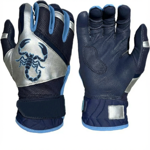 Guantes de Bateo de Béisbol con Logotipo de Diseño Personalizado al por Mayor, Palma de Piel de Cabra Adhesiva, Malla de Panal, Agarre Superior, Guantes de Bateo de Softbol - Product Image 1