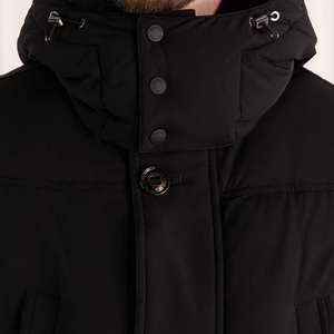 Ferdy personnalisé hommes longue veste de haute qualité unisexe polaire hiver grande taille avec col montant capuche et Logo respirant - Product Image 3