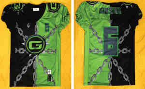 ชุดยูนิฟอร์มอเมริกันฟุตบอลพร้อมผ้าทอลายทแยงชุดเล่นฟุตบอลพิมพ์ซับลิเมชัน - Product Image 6