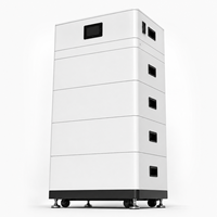 Batterie LiFePO4 empilable 5 kWh 51,2 V |   Système de stockage d'énergie solaire mobile modulaire avec BMS pour usage résidentiel