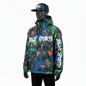 Chaqueta Softshell de Alta Calidad para Hombre, Tejido Suave y Duradero, Estampado de Grafiti con Logotipo Personalizado por Transferencia de Calor, Chaqueta Softshell para Hombre - Product Image 2