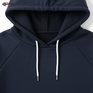 Sweat à capuche personnalisé avec bloc de couleur pour hommes hiver vente en gros à manches longues cordon Street Wear Hoodies 300gsm coton polaire - Product Image 6