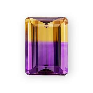 คุณภาพสูง 100% ธรรมชาติ Ametrine แปดเหลี่ยมตัดอัญมณีหลวมที่ดีเยี่ยมตัดปรับเทียบอัญมณีหลวมไร้ที่ติสําหรับการใช้เครื่องประดับ - Product Image 1