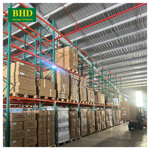 Inventory Control Steel Teardrop Pallet Racking Customized Length 5 Layers New Top Orange Color for Warehouse BHD Vietnam - Product Image 4