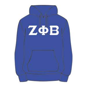 Zeta Phi Beta bleu pull à capuche mélange de coton premium vêtements de sororité grecque personnalisé brodé Divine Nine HBCU vie grecque - Product Image 2