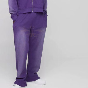 Survêtement décontracté à capuche respirant d'hiver de haute qualité, design personnalisé, délavé au soleil, uni, grande taille - Product Image 4