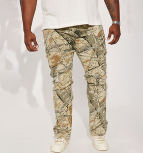 Pantalones Cargo de Algodón 100% con Estampado de Camuflaje para Hombre, al por Mayor, OEM, Personalizados, con Cremallera, Estilo Hip Hop, Servicio OEM - Product Image 2
