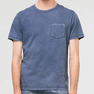 T-shirt pour homme, manches courtes, chemises décontractées, t-shirts en coton bio, vente en gros de t-shirts pour homme, t-shirts d'été avec poche - Product Image 5