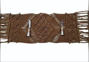 Handmade Anti-Slip Washable Cotton Table <b>Placemat</b> with Plant Pattern Eco-Friendly - Product Image 2