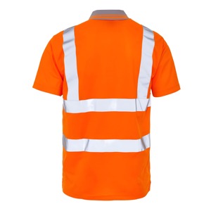 Custom Logo Safety Shirts For Men High Reflective <b>Polo</b> Shirts With Pocket Long Sleeve Workwear <b>Polos</b> Top - Product Image 2