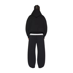 100% coton blanc Jogging 2 pièces ensembles Baggy Boxy poids lourd surdimensionné à capuche et survêtement ensemble hommes survêtements survêtements personnalisés survêtements - Product Image 5