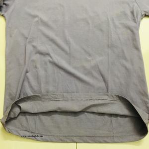 Camiseta de algodón peinado 180 Gsm para hombre, camiseta transpirable de manga corta con etiqueta de tamaño personalizado, Camiseta lisa de color medio al por mayor - Product Image 4