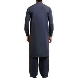 Deep Navy <b>Men</b> Shalwar Kameez Traditional Pakistani Suit For <b>Men</b> High Quality Fabric Designer <b>Kurta</b> Pajama Custom Logo - Product Image 2