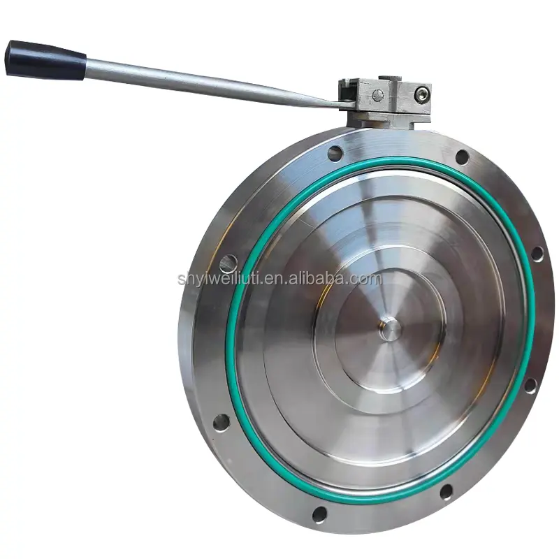 DN80 DN200 Manual Vacuum Butterfly Valve GI Type High Vacuum Stainless Steel Air Wafer Butterfly Valves