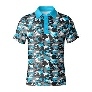 Prix d'usine Polo de golf pour hommes Tissu respirant extensible dans les 4 sens Fabrication de conception personnalisée au Vietnam - Product Image 2