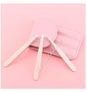 แหนบความงามระดับมืออาชีพ3ชิ้นสีโรสโกลด์ - Product Image 4