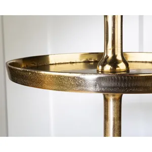 แท่นวางเค้กฐานเหล็กแบบทันสมัยทำด้วยมือสำหรับบ้านที่เรียบง่ายแท่นวางเค้กโลหะสำหรับนักวางแผนงานอีพ็อกซี่เรซินแม่พิมพ์ใหญ่ขายส่ง - Product Image 3