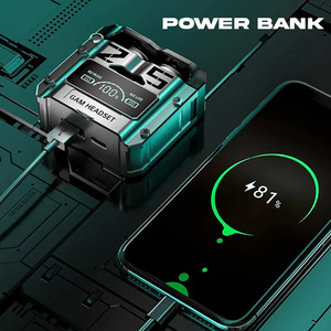 Wireless Bluetooth <b>Gaming</b> Headphones with <b>LED</b> <b>Lights</b> and Power Bank - Assorted Colors - Product Image 6