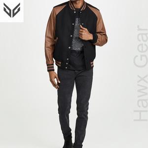 Custom Made Men's Heated Cotton/Polyester Letterman <b>Jacket</b> Breathable <b>Mandarin</b> <b>Collar</b> Comfortable Casual Fashion Wear Direct - Product Image 5