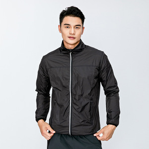 Windbreaker Men <b>Jacket</b> Run Training Workout <b>Cycling</b> Zipper Top Outdoor Windproof Sweatshirts Causal Man Sport Coat - Product Image 1