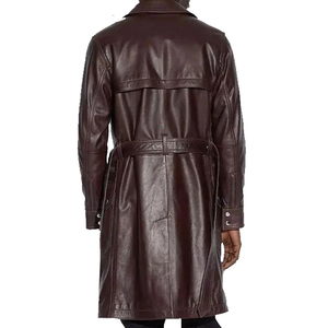 Blouson en cuir pour homme, confortable, respirant, coupe-vent, à capuche, col montant, logo personnalisé, service OEM 2026 - Product Image 4