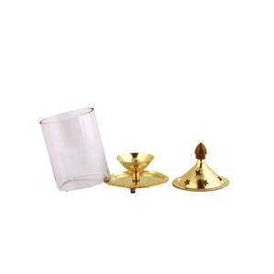 Traditional Akhand Jyot <b>Lamp</b> for Pooja Adjustable Worship <b>Lamp</b> with Bati Akhand Jyot Brass <b>Lamp</b> for Prayers - Product Image 6