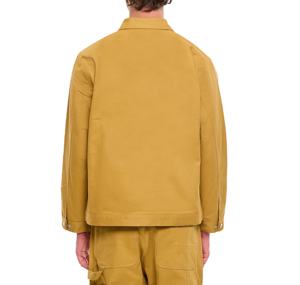 Chaquetas DE TRABAJO vintage personalizadas OEM, ropa de calle de lona lavada, cuello vuelto, cremallera, chaqueta de talla grande para hombre desgastada - Product Image 2