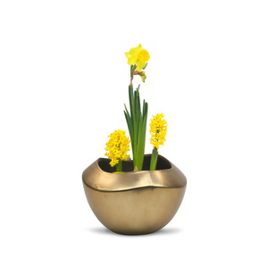 CUD5307GD - Pot unique à effet ondulé doré - 7 H - Product Image 3