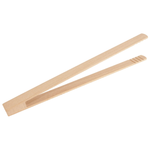 Pinzas de Cocina de Madera de Haya de 32 cm, Acabado Liso, para Ensaladas y Asados, Venta al por Mayor, Grabado de Logotipo Personalizado - Product Image 1