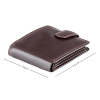Dompet Panjang Kulit Asli Personalisasi Anti RFID Pria Cokelat Embos Kapasitas Besar Dikemas dalam Kotak Hadiah Terlaris
