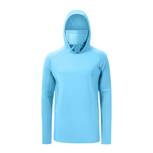 Ropa de pesca, sudaderas con capucha de pesca transpirables ligeras para hombres, ropa de protección solar, ropa de pesca para hombres - Product Image 5