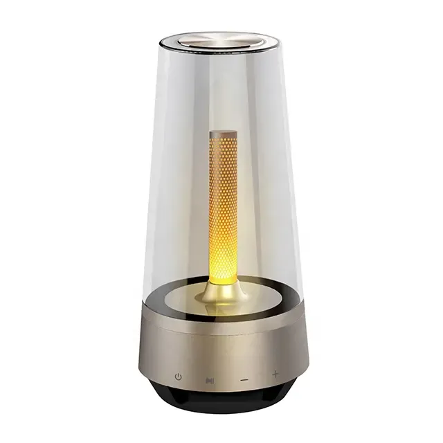 Intelligence Brightness Adjustable Lantern Speaker Creative Gift Professional Audio Flame Candle Portable Light Wireless Speaker