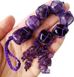 Colgador de pared caído, colgador de pared de piedra amatista, cristal curativo, piedra preciosa, Chakra, colgador de pared caído, mayorista - Product Image 2