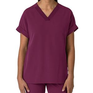 Haut de blouse de travail ample à épaules tombantes pour femme, en tissu doux de qualité supérieure, uniformes d'infirmière lavables, tenues médicales pour hôpital 2026 - Product Image 6