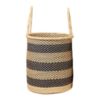 Prix le moins cher paniers bolga en jonc de mer grandes petites tailles panier tissé fabriqué à la main à partir de paille naturelle
